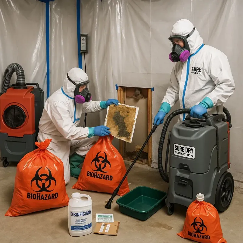 Contaminated Water Handling Protocols process in Advance, NC